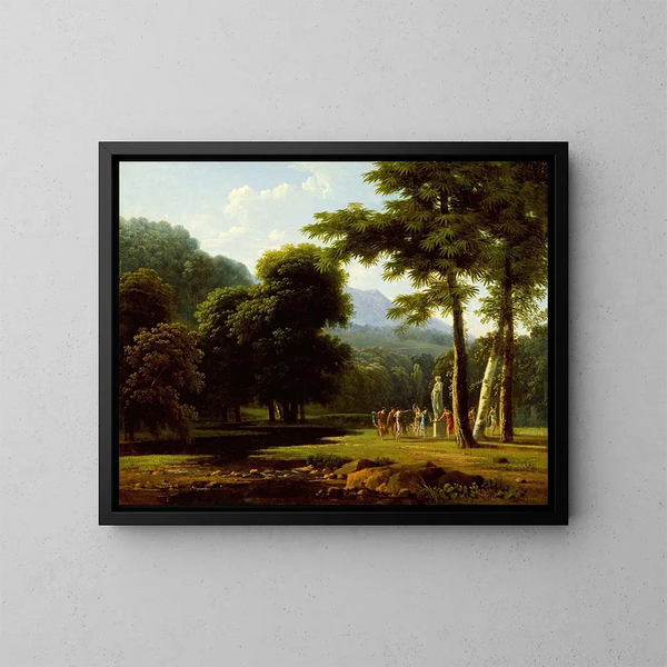 Paesaggio - Jean-Victor Bertin — quadro incorniciato alla parete