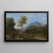 Paesaggio classico animato - Jean-Victor Bertin — quadro incorniciato alla parete