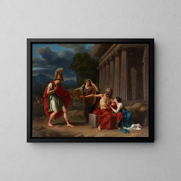 Œdipe a Colone - Jean Antoine Théodore Giroust — quadro incorniciato alla parete