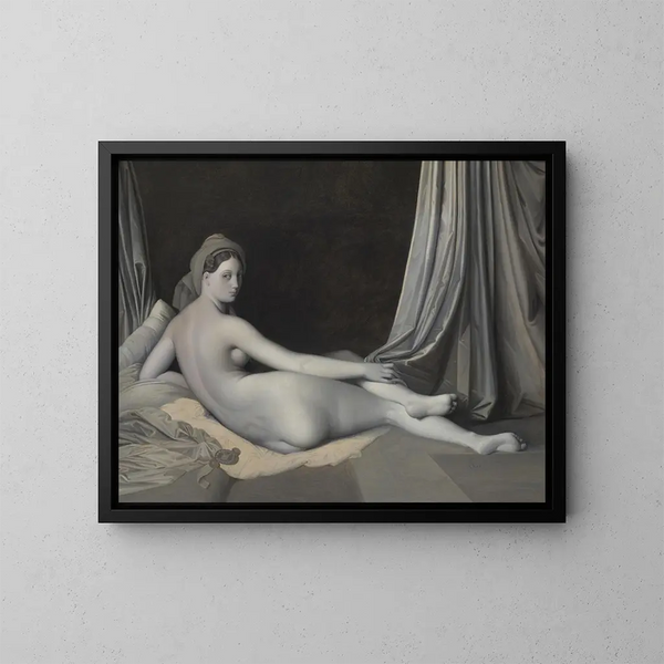 Odalisque in grigio - Jean-Auguste-Dominique Ingres — quadro incorniciato alla parete