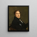 Autoritratto - Jean-Auguste-Dominique Ingres — quadro incorniciato alla parete