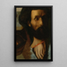 Esquisse della testa e delle mani di San Giovanni per Gesù consegna a San Pietro le chiavi del paradiso - Jean-Auguste-Dominique Ingres — quadro incorniciato alla parete