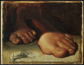 Jean Auguste Dominique Ingres - Studies for foot in Jesus Giving the Keys to Saint Peter.webp
