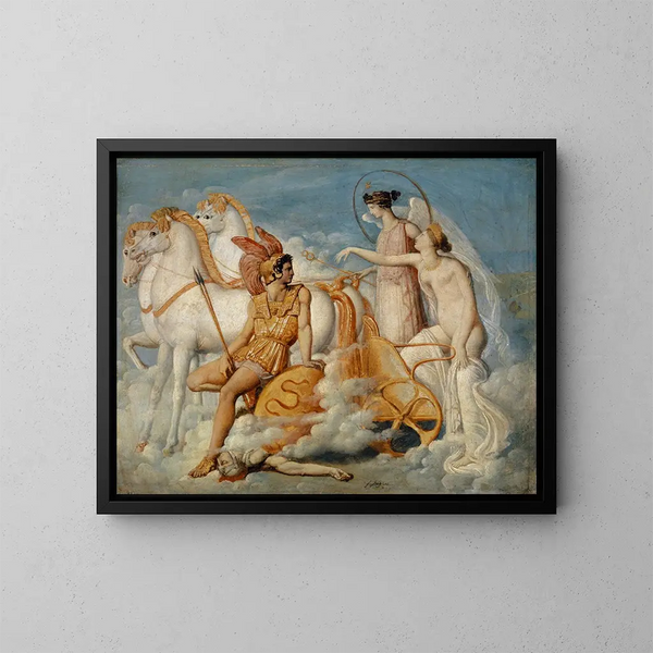 Venere ferita da Diomede ritorna sull'Olimpo - Jean-Auguste-Dominique Ingres — quadro incorniciato alla parete