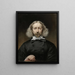 Autoritratto - Jean Augustin Daiwaille — quadro incorniciato alla parete