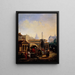 Il mercato Saint-Martin - Jean Baptiste Lecoeur — quadro incorniciato alla parete