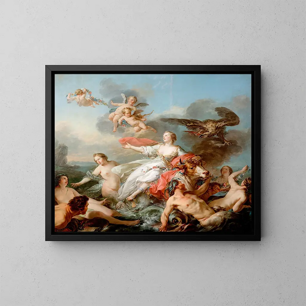 L'Enlèvement d'Europe - Jean Baptiste Marie Pierre — quadro incorniciato alla parete