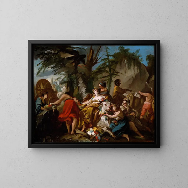 Le Viol d'Europe - Jean Baptiste Marie Pierre — quadro incorniciato alla parete