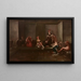 Il bagno nel harem - Jean-Baptiste Vanmour — quadro incorniciato alla parete