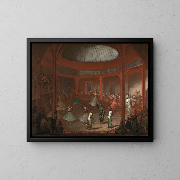 Derviches tourneurs - Jean-Baptiste Vanmour — quadro incorniciato alla parete