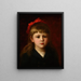 Ritratto di bambina - Jean Benner — quadro incorniciato alla parete