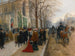 Dopo la funzione nella chiesa della Santa Trinità, Natale 1890 - Jean Béraud — vista dell’opera