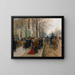 Dopo la funzione nella chiesa della Santa Trinità, Natale 1890 - Jean Béraud — quadro incorniciato alla parete