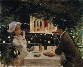 Dîner aux Ambassadeurs - Jean Béraud — vista dell’opera