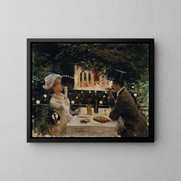 Dîner aux Ambassadeurs - Jean Béraud — quadro incorniciato alla parete
