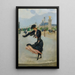 Elegante davanti al Grand Palais sul ponte Alexandre III - Jean Béraud — quadro incorniciato alla parete