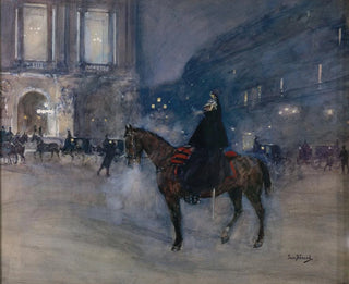 Facciata dell'Opera una sera di gala - Jean Béraud — vista dell’opera