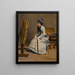 Donna seduta davanti a un quadro - Jean Béraud — quadro incorniciato alla parete