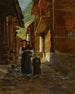 Giovane donna e bambini in un paesaggio montano - Jean Béraud — vista dell’opera