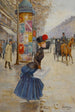 Giovane donna che attraversa il boulevard - Jean Béraud — vista dell’opera