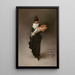 Giovane donna con mazzo di fiori - Jean Béraud — quadro incorniciato alla parete