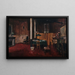 La sala di redazione del Journal des débats - Jean Béraud — quadro incorniciato alla parete