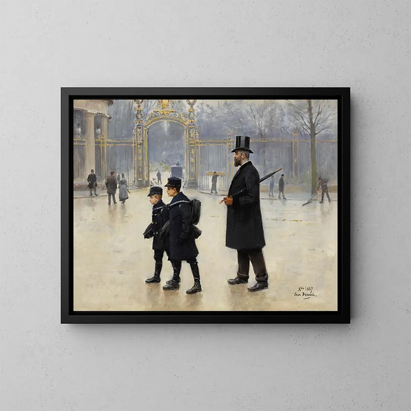 Le parc Monceau - Jean Béraud — quadro incorniciato alla parete