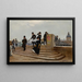 Le Pont des Arts par grand vent - Jean Béraud — quadro incorniciato alla parete