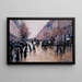 Le boulevard Poissonnière sous la pluie - Jean Béraud — quadro incorniciato alla parete