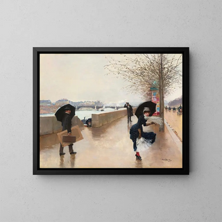 Le Vent - Jean Béraud — quadro incorniciato alla parete