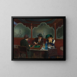 Jean Braud - Les joueurs de jacquet backgammon.webp