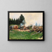 Uomo di legno in un villaggio di montagna - Jean Béraud — quadro incorniciato alla parete