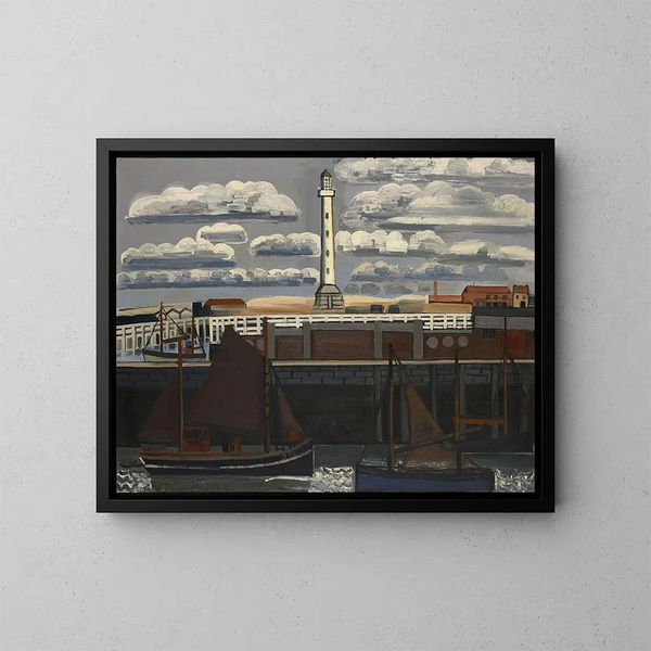 Faro a Ostenda - Jean Brusselmans — quadro incorniciato alla parete