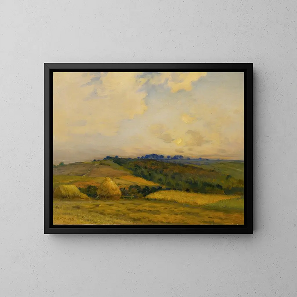 Dopo la raccolta - Jean-Charles Cazin — quadro incorniciato alla parete