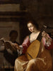 Donna che suona il liuto - Jean Daret — vista dell’opera