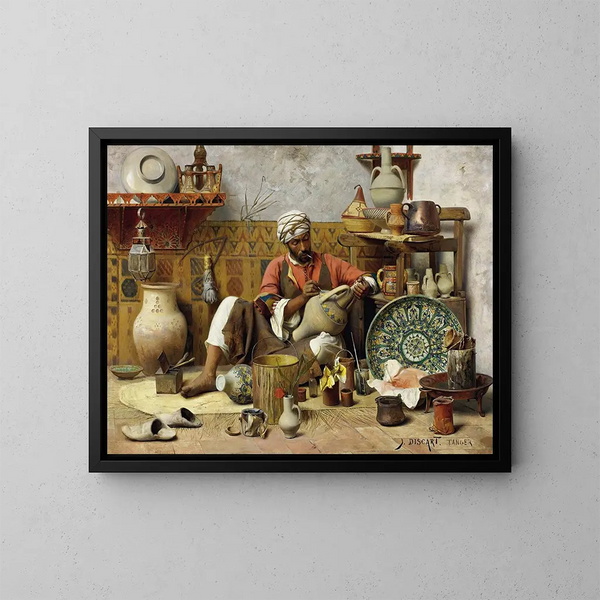L'atelier de poterie - Jean Discart — quadro incorniciato alla parete