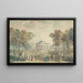 La façade del giardino di Bagatelle - Jean Démosthène Dugourc — quadro incorniciato alla parete
