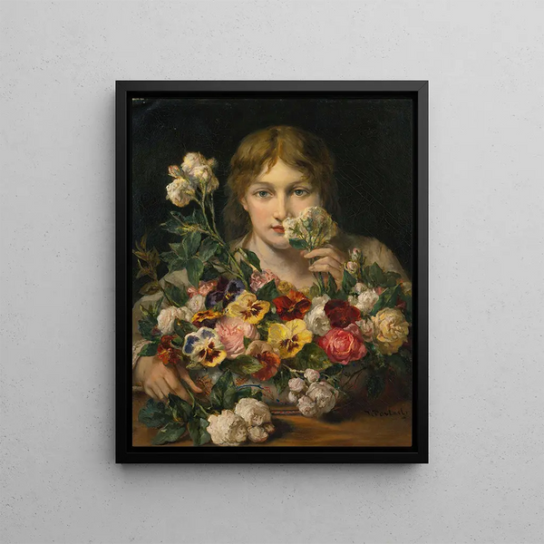 Fiori dolci - Jean François Portaels — quadro incorniciato alla parete