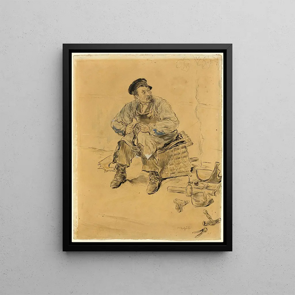Un cordonnier - Jean François Raffaëlli — quadro incorniciato alla parete