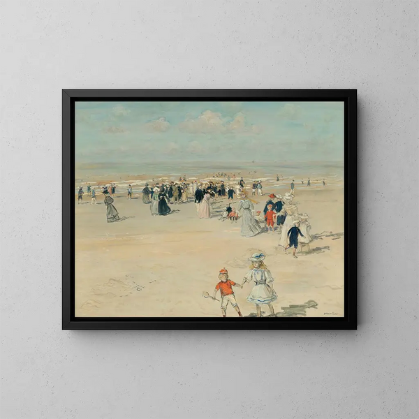 La promenade à marée basse - Jean François Raffaëlli — quadro incorniciato alla parete