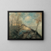 La strada abbandonata - Jean François Raffaëlli — quadro incorniciato alla parete