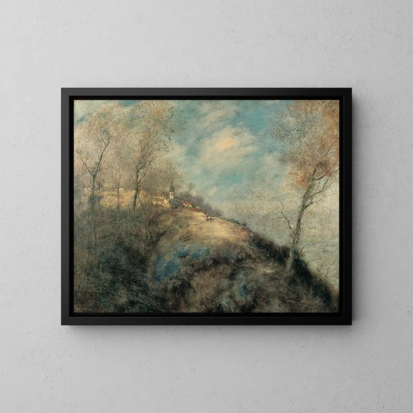 La strada abbandonata - Jean François Raffaëlli — quadro incorniciato alla parete