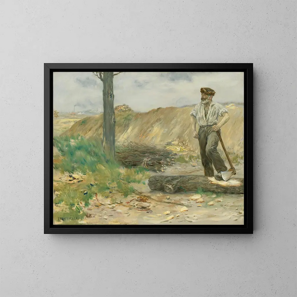 Il Boscaiolo - Jean François Raffaëlli — quadro incorniciato alla parete