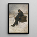 Le cheminot dans la neige - Jean François Raffaëlli — quadro incorniciato alla parete
