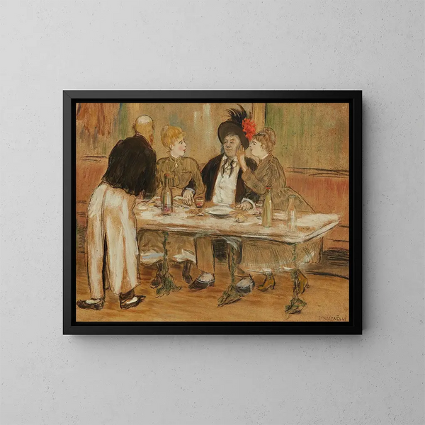 Le provincial à Paris - Jean François Raffaëlli — quadro incorniciato alla parete