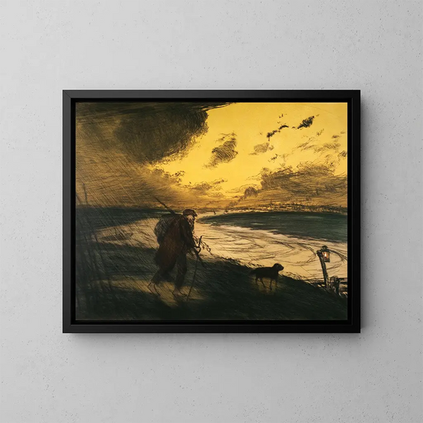 L'orage - Jean François Raffaëlli — quadro incorniciato alla parete