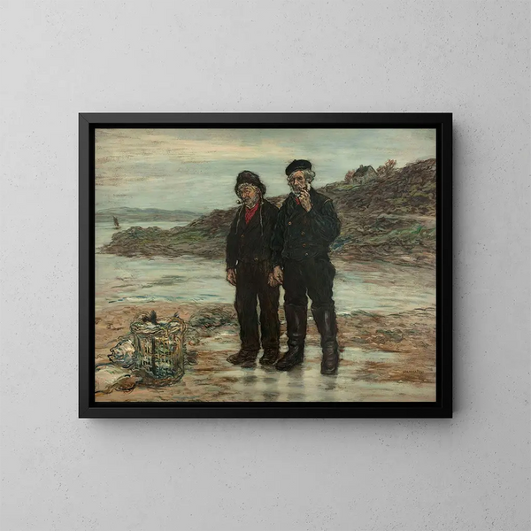 Pescatori di Scozia - Jean François Raffaëlli — quadro incorniciato alla parete