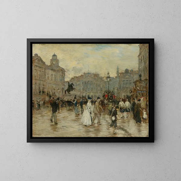 Rue des Princesses, Edimbourg - Jean François Raffaëlli — quadro incorniciato alla parete