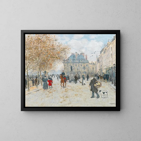 Le quai Malaquais à Paris - Jean François Raffaëlli — quadro incorniciato alla parete