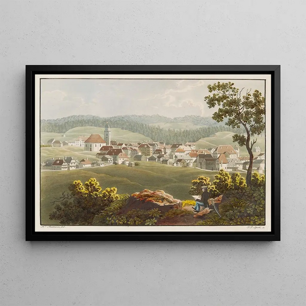 La Chaux-de-Fonds - Jean Henri Baumann — quadro incorniciato alla parete